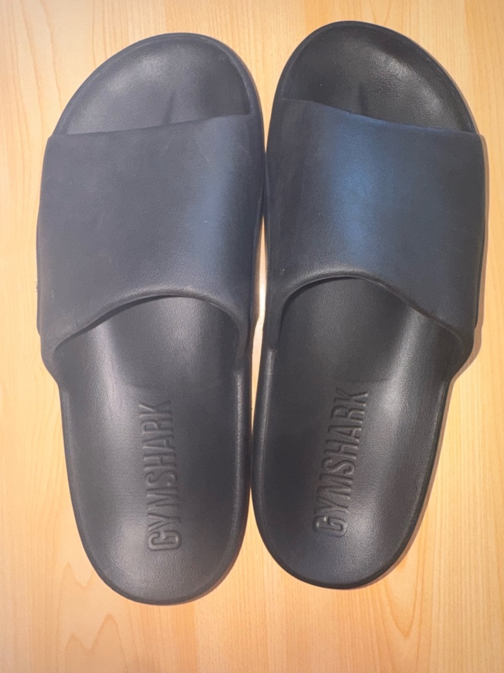 Gymshark Women’s Black Slide Sandals with Embossed Logo
